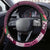 Pasifika Festival Auckland Steering Wheel Cover Polynesian Tribal with Pacific Pattern Pink Color