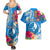 Yap Day Couples Matching Summer Maxi Dress and Hawaiian Shirt Tapa Pattern with Hisbiscus LT03 - Polynesian Pride