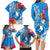 Yap Day Family Matching Long Sleeve Bodycon Dress and Hawaiian Shirt Tapa Pattern with Hisbiscus LT03 - Polynesian Pride