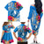 Yap Day Family Matching Off Shoulder Long Sleeve Dress and Hawaiian Shirt Tapa Pattern with Hisbiscus LT03 - Polynesian Pride