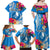 Yap Day Family Matching Off Shoulder Maxi Dress and Hawaiian Shirt Tapa Pattern with Hisbiscus LT03 - Polynesian Pride