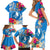 Yap Day Family Matching Short Sleeve Bodycon Dress and Hawaiian Shirt Tapa Pattern with Hisbiscus LT03 - Polynesian Pride