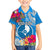 Yap Day Kid Hawaiian Shirt Tapa Pattern with Hisbiscus LT03 Kid Blue - Polynesian Pride