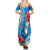 Yap Day Summer Maxi Dress Tapa Pattern with Hisbiscus LT03 - Polynesian Pride