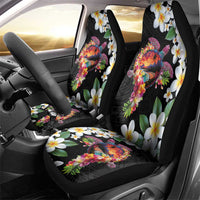 Hawaiian Lei Day Car Seat Cover Plumeria and Turtle with Polynesian Tribal Pattern LT03 - Polynesian Pride