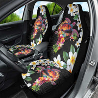 Hawaiian Lei Day Car Seat Cover Plumeria and Turtle with Polynesian Tribal Pattern LT03 - Polynesian Pride