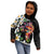 Hawaiian Lei Day Kid Hoodie Plumeria and Turtle with Polynesian Tribal Pattern