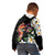 Hawaiian Lei Day Kid Hoodie Plumeria and Turtle with Polynesian Tribal Pattern