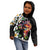 Hawaiian Lei Day Kid Hoodie Plumeria and Turtle with Polynesian Tribal Pattern