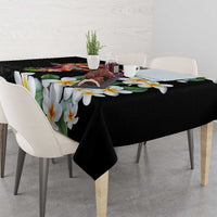 Hawaiian Lei Day Tablecloth Plumeria and Turtle with Polynesian Tribal Pattern LT03 - Polynesian Pride