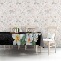 Hawaiian Lei Day Tablecloth Plumeria and Turtle with Polynesian Tribal Pattern LT03 - Polynesian Pride