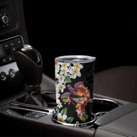Hawaiian Lei Day Tumbler Cup Plumeria and Turtle with Polynesian Tribal Pattern LT03 - Polynesian Pride