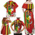 Personalised Hawaii and Philippines Together Family Matching Off Shoulder Maxi Dress and Hawaiian Shirt The Emblems with Cultural Symbols Green-Yellow-Red Tricolor