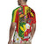 Personalised Hawaii and Philippines Together Rugby Jersey The Emblems with Cultural Symbols Green-Yellow-Red Tricolor