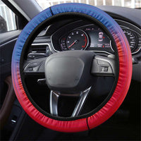 Hawaii and Philippines Together Steering Wheel Cover The Emblems with Cultural Symbols Blue-White-Red Tricolor LT03 - Polynesian Pride