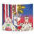 Personalised Hawaii and Philippines Together Tapestry The Emblems with Cultural Symbols Blue-White-Red Tricolor