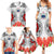 Samoa Siapo Ula Fala Family Matching Summer Maxi Dress and Hawaiian Shirt With Ginger Plant White Color LT03 - Polynesian Pride