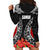 Samoa Siapo Ula Fala Hoodie Dress With Ginger Plant Black Color LT03 - Polynesian Pride