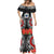 Samoa Siapo Ula Fala Mermaid Dress With Ginger Plant Black Color LT03 - Polynesian Pride