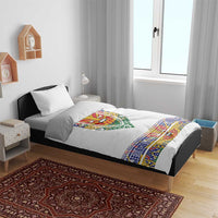 Haiti Flag Traditional Dashiki Bedding Set White Color LT03 - Polynesian Pride