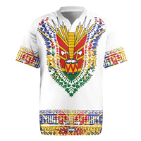 Haiti Flag Traditional Dashiki Rugby Jersey White Color LT03 White - Polynesian Pride