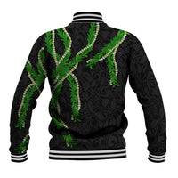 Hawaii Maile Lei Baseball Jacket Aloha Black Color LT03 - Polynesian Pride