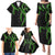 Hawaii Maile Lei Family Matching Puletasi and Hawaiian Shirt Aloha Black Color