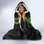 Hawaii Maile Lei Hooded Blanket Aloha Black Color