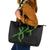 Hawaii Maile Lei Leather Tote Bag Aloha Black Color