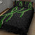 Hawaii Maile Lei Quilt Bed Set Aloha Black Color