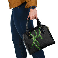 Hawaii Maile Lei Shoulder Handbag Aloha Black Color LT03 - Polynesian Pride