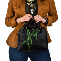 Hawaii Maile Lei Shoulder Handbag Aloha Black Color LT03 - Polynesian Pride