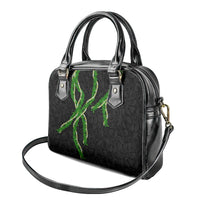 Hawaii Maile Lei Shoulder Handbag Aloha Black Color LT03 - Polynesian Pride
