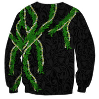 Hawaii Maile Lei Sweatshirt Aloha Black Color LT03 - Polynesian Pride