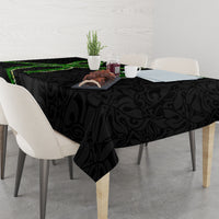 Hawaii Maile Lei Tablecloth Aloha Black Color LT03 - Polynesian Pride