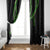 Hawaii Maile Lei Window Curtain Aloha Black Color