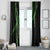 Hawaii Maile Lei Window Curtain Aloha Black Color