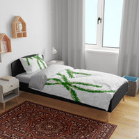 Hawaii Maile Lei Bedding Set Aloha White Color LT03 - Polynesian Pride