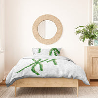 Hawaii Maile Lei Bedding Set Aloha White Color LT03 - Polynesian Pride