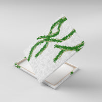 Hawaii Maile Lei Canvas Wall Art Aloha White Color LT03 With Frame White - Polynesian Pride