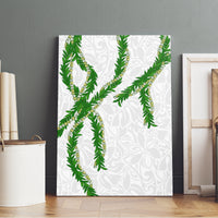 Hawaii Maile Lei Canvas Wall Art Aloha White Color LT03 - Polynesian Pride