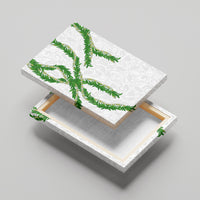 Hawaii Maile Lei Canvas Wall Art Aloha White Color LT03 - Polynesian Pride