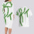 Hawaii Maile Lei Couples Matching Long Sleeve Bodycon Dress and Hawaiian Shirt Aloha White Color