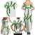 Hawaii Maile Lei Family Matching Summer Maxi Dress and Hawaiian Shirt Aloha White Color