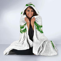 Hawaii Maile Lei Hooded Blanket Aloha White Color LT03 - Polynesian Pride