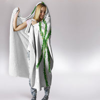 Hawaii Maile Lei Hooded Blanket Aloha White Color LT03 - Polynesian Pride