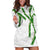 Hawaii Maile Lei Hoodie Dress Aloha White Color