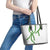 Hawaii Maile Lei Leather Tote Bag Aloha White Color