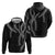 Hawaii Maile Lei Hoodie Aloha Grayscale Color