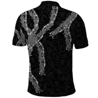 Hawaii Maile Lei Polo Shirt Aloha Grayscale Color LT03 - Polynesian Pride